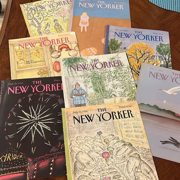 Vintage New Yorker Magazine Covers Only 1985 Set of 45 Artwork Frameable Gifts - Picture 4 of 5